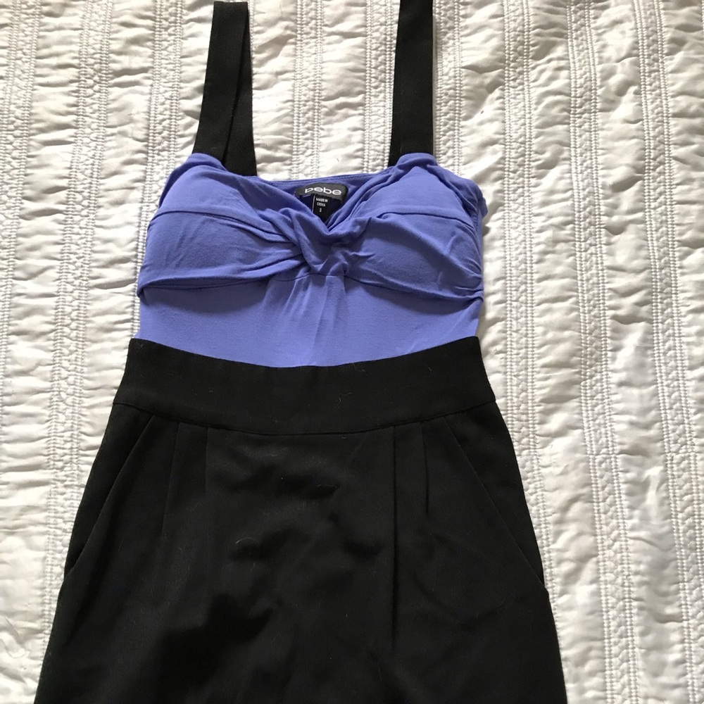 Bebe dress with open back detail